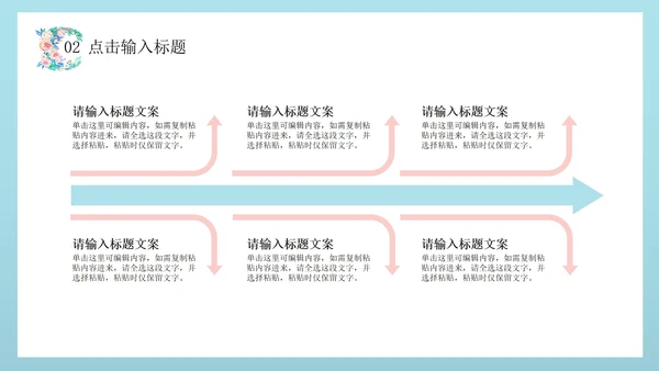 绿色文艺花卉总结汇报PPT模板