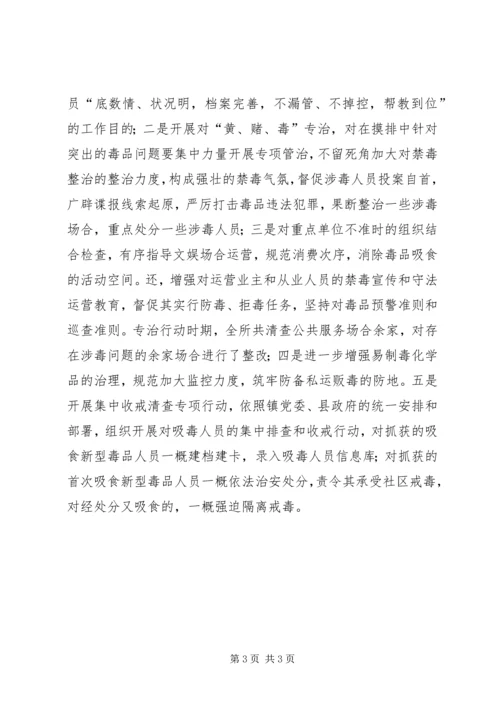 乡镇戒毒管理工作汇报.docx