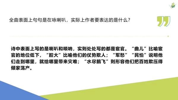 第六单元 课外古诗词诵读 朝天子·咏喇叭 课件