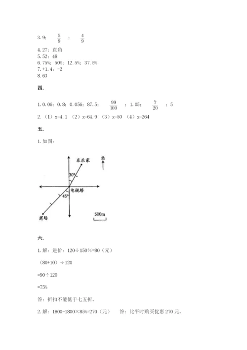 冀教版小升初数学模拟试题附参考答案【黄金题型】.docx