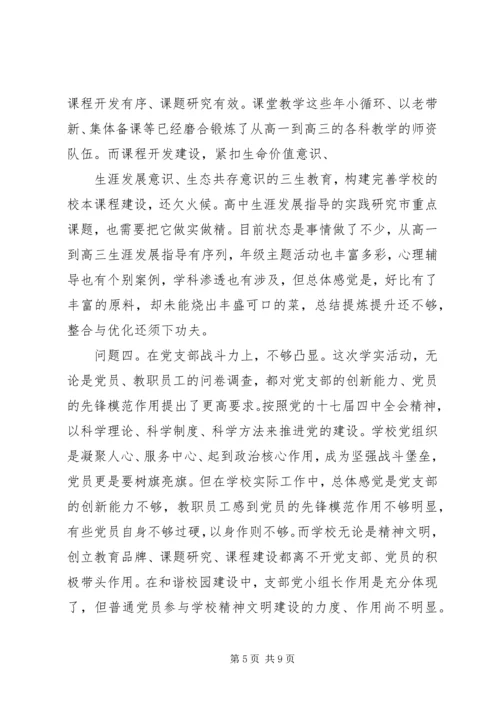 山天中学学实活动分析检查报告.docx
