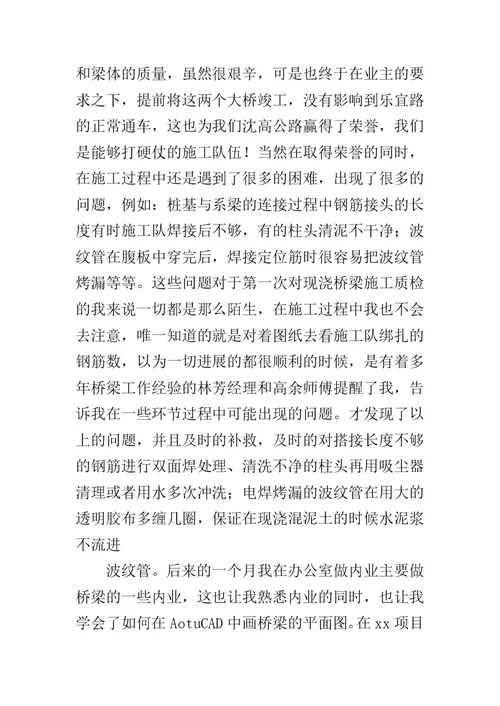 公司质检个人工作总结