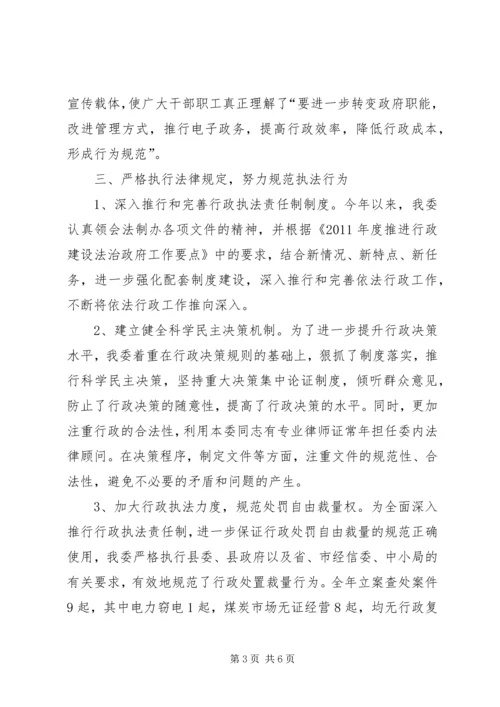 县政府推进依法行政工作情况汇报 (2).docx