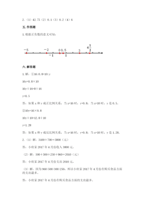 北师大版六年级下册数学期末测试卷及参考答案【突破训练】.docx