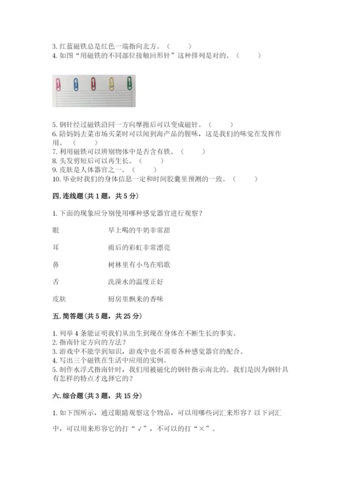 教科版小学科学二年级下册 期末测试卷（模拟题）.docx