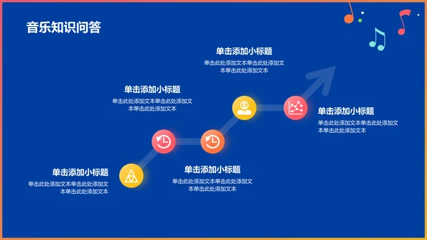 蓝色插画风小学音乐教学公开课互动课件PPT模板