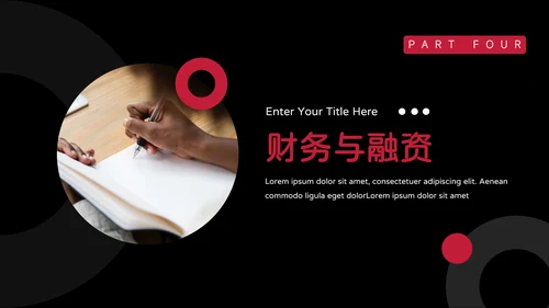 暗红简洁风商业计划书PPT模板