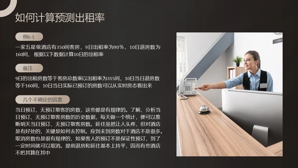 黑金商务酒店收益管理PPT模板酒店管理