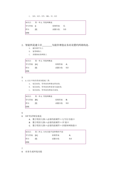 通信工程智能网阶段作业.docx