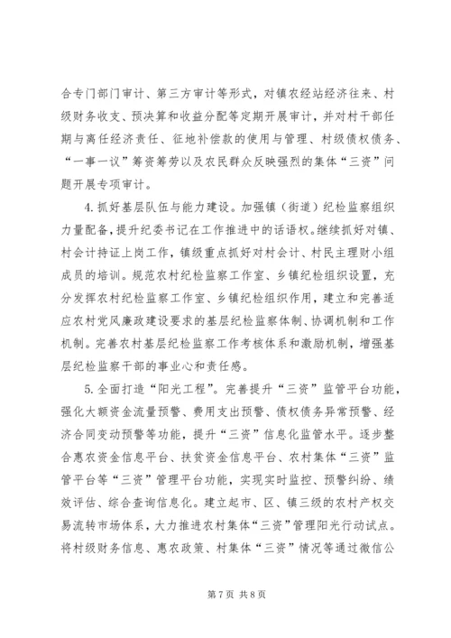 关于农村扶贫领域和农村集体三资管理监督机制建设情况调研材料 (2).docx