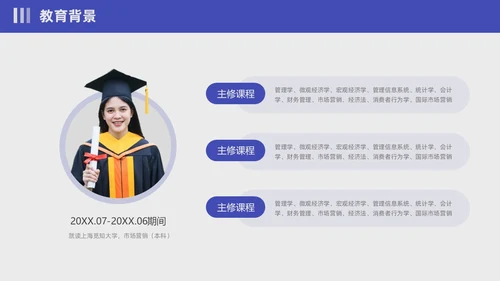 蓝紫色撕纸风入职自我介绍PPT