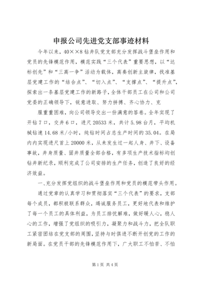 申报公司先进党支部事迹材料 (2).docx