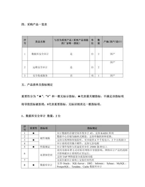 网络安全设备建设项目采购需求货物类.docx