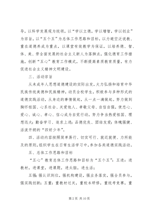 麻乍镇教育管理中心“五心”教育工作目标管理实施方案.docx