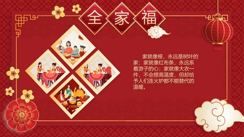 中国风全家福相册PPT模板