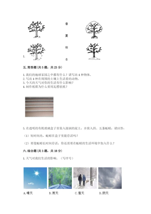 教科版二年级上册科学期末测试卷精品【模拟题】.docx