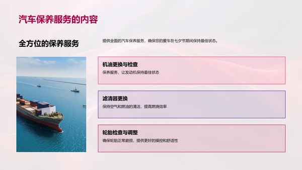 七夕驾乘优惠套餐PPT模板
