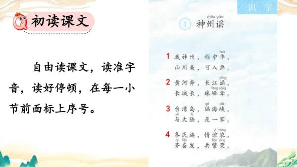 识字1《神州谣》课件