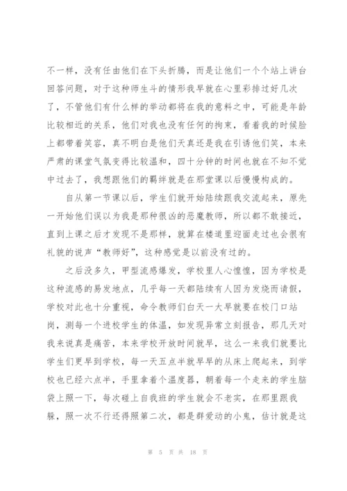 师范生个人实习总结.docx