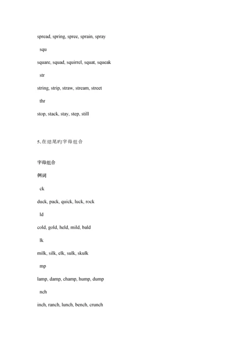 超全的英语自然拼读法规则.docx