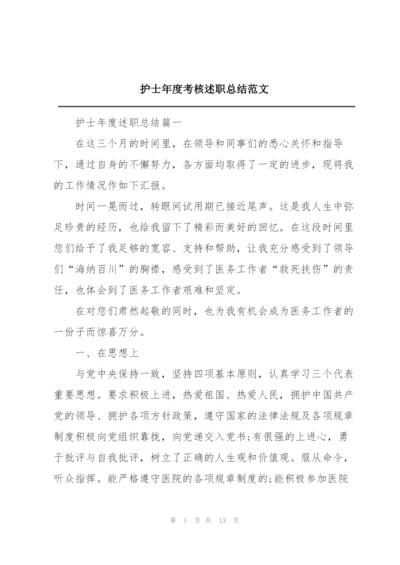 护士年度考核述职总结范文.docx