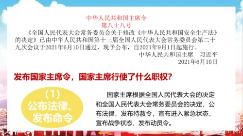 6.2 中华人民共和国主席 课件(共21张PPT)