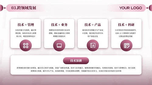 粉色商务风职业发展规划通用PPT模板