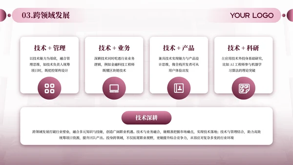 粉色商务风职业发展规划通用PPT模板