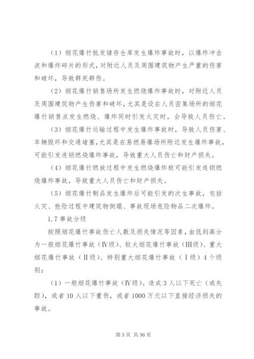 县烟花爆竹安全生产事故应急预案.docx