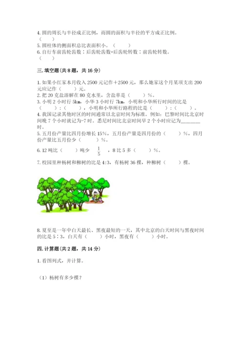 灌云县六年级下册数学期末测试卷（研优卷）.docx