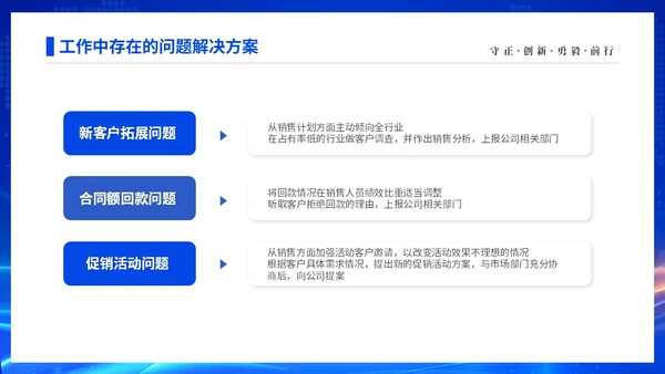 蓝色渐变科技视频年终工作总结激励大会PPT年中总结年会