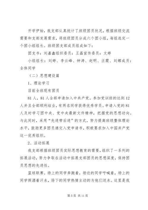 先进团支部申请书5篇.docx