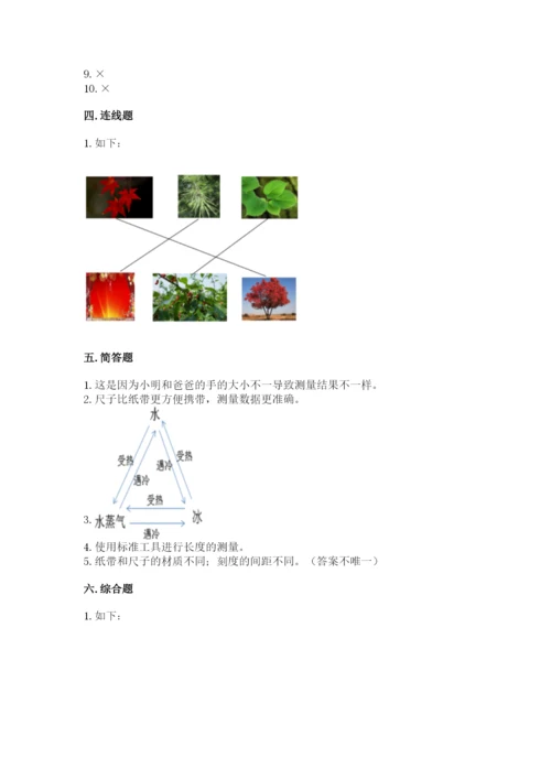 教科版一年级上册科学期末测试卷（全优）word版.docx