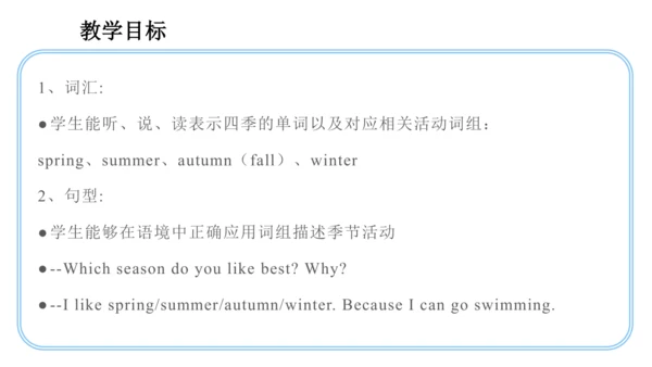 Unit 2 My favourite season Part A Let's learn课件（45