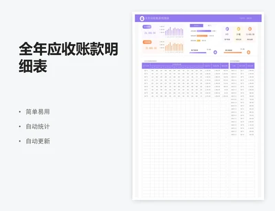 全年应收账款明细表