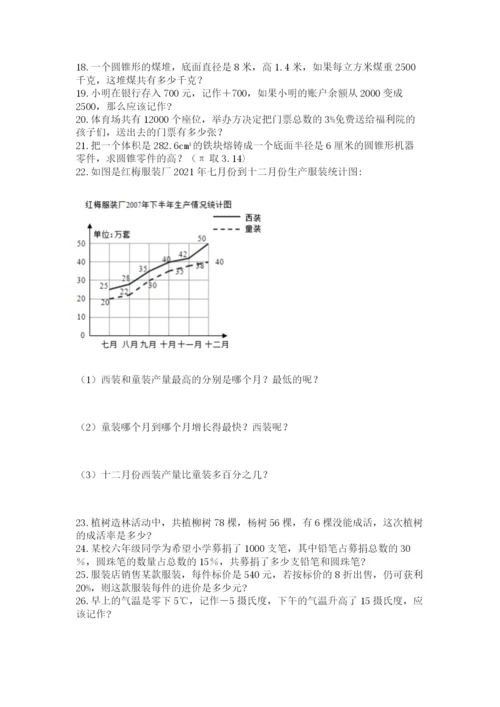 六年级小升初数学解决问题50道（必刷）word版.docx