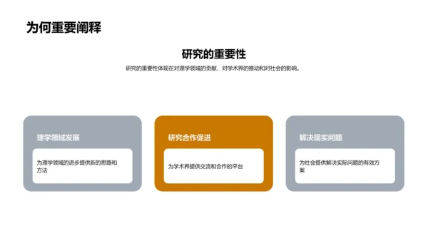 理学研究开题报告PPT模板