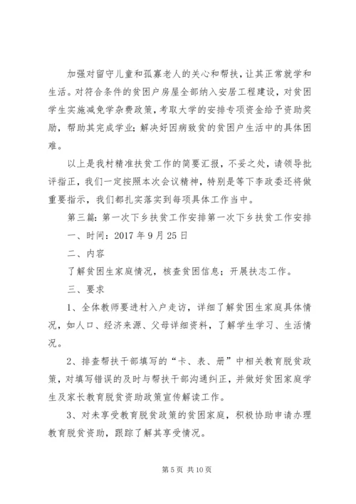 第一、二扶贫小组第二次入户工作汇报.docx