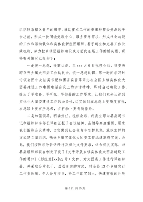 乡镇大团委建设自查报告范文一：.docx