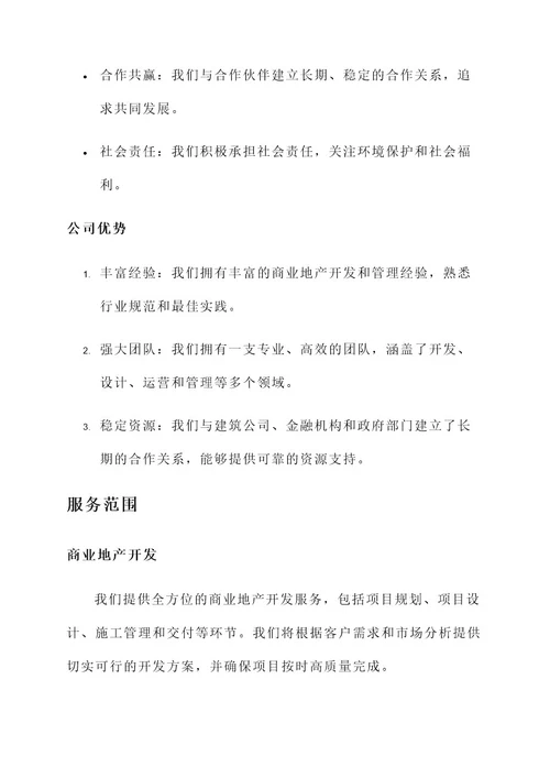 商业地产公司设计方案