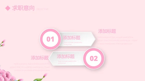 文艺小清新自我介绍个人简历动态PPT模板