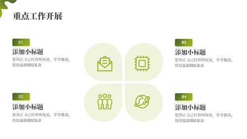 绿色乡村振兴项目工作汇报通用PPT模板