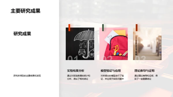 硕士研究成果阐述