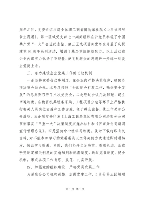 分公司党建工作总结 (2).docx