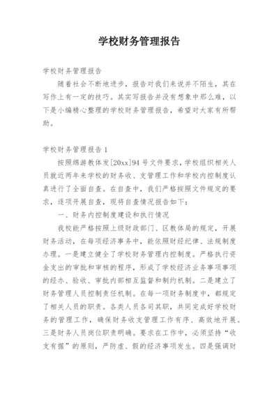 学校财务管理报告.docx