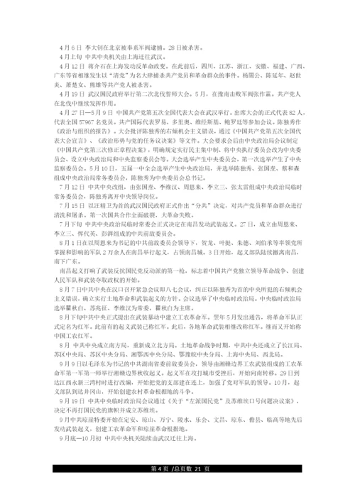中国共产党建党历程-大事列表.docx