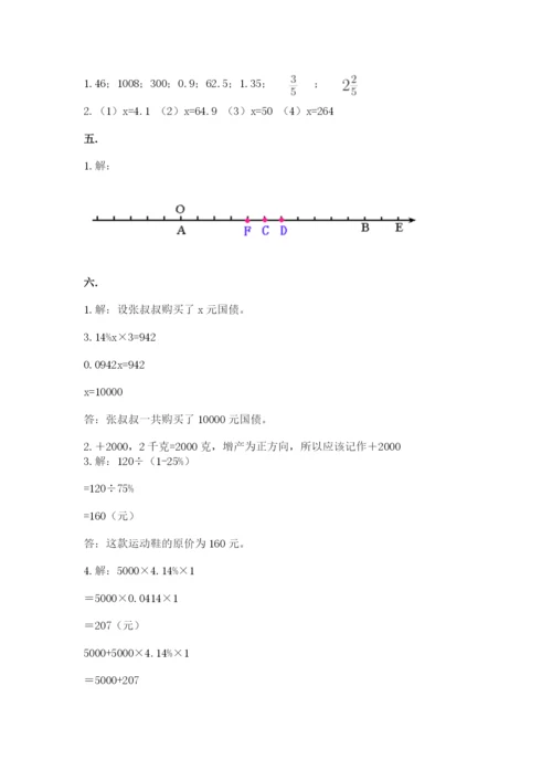 青岛版六年级数学下册期末测试题及完整答案（全优）.docx