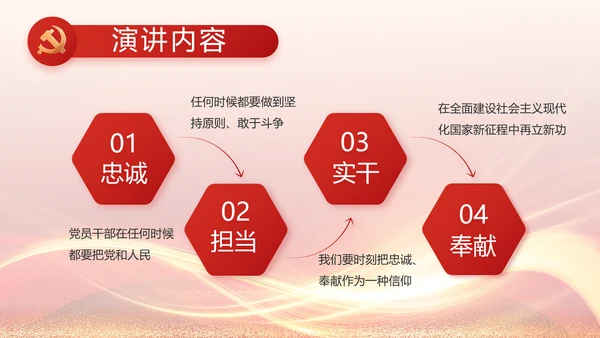 红色党建党支部工作汇报PPT党课