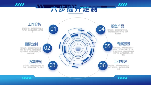 蓝色科技风工作总结汇报商务PPT