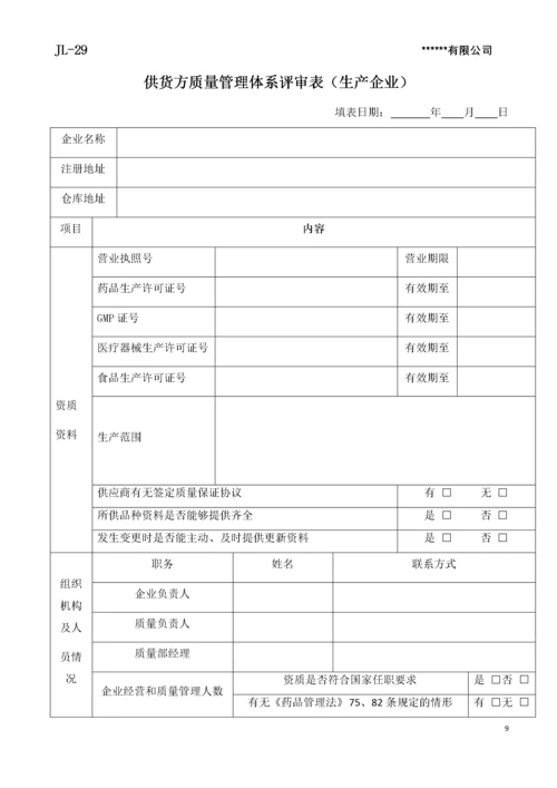 药品批发企业年度质量体系评审评审报告(供货单位).docx